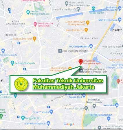 Lokasi dan Peta (Google Map) S2 FT UMJ Nomor